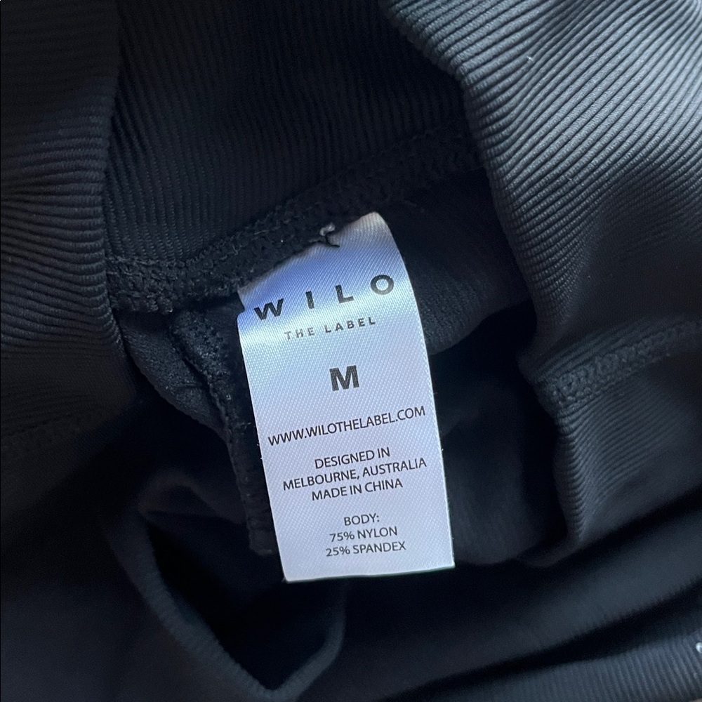 WILO The Label Black Ribbed Biker Shorts - Picture 7 of 7